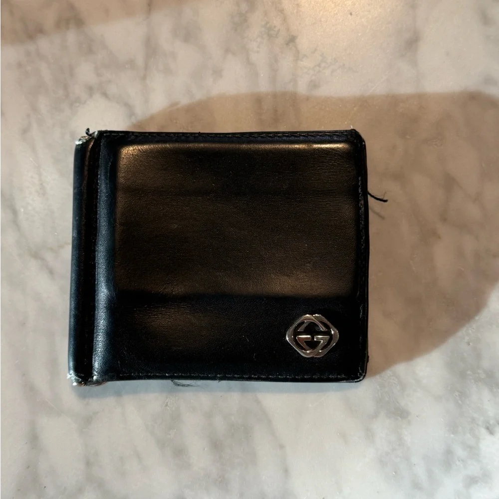 GUCCI black Leather Wallet